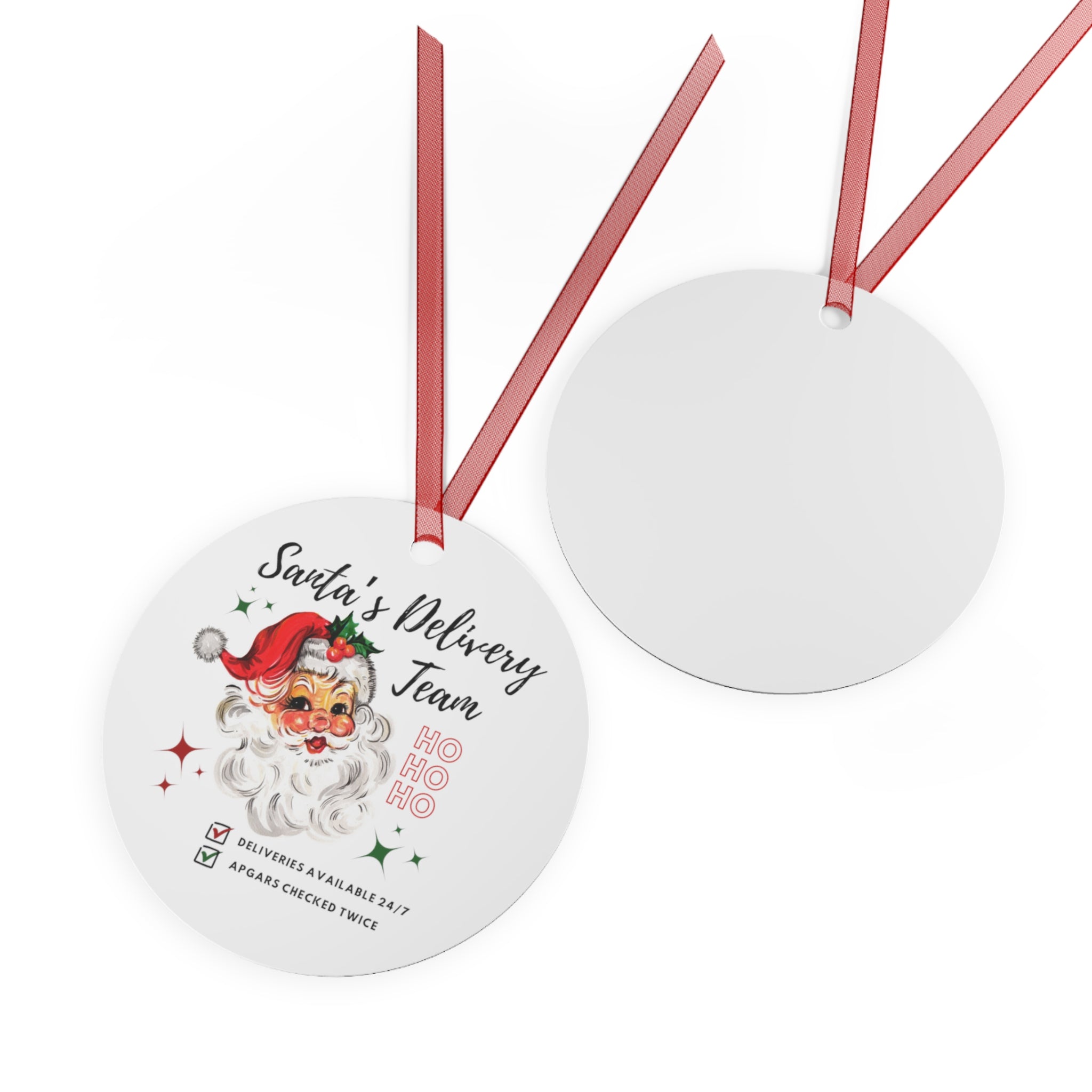 Santa's Delivery Team Ornament