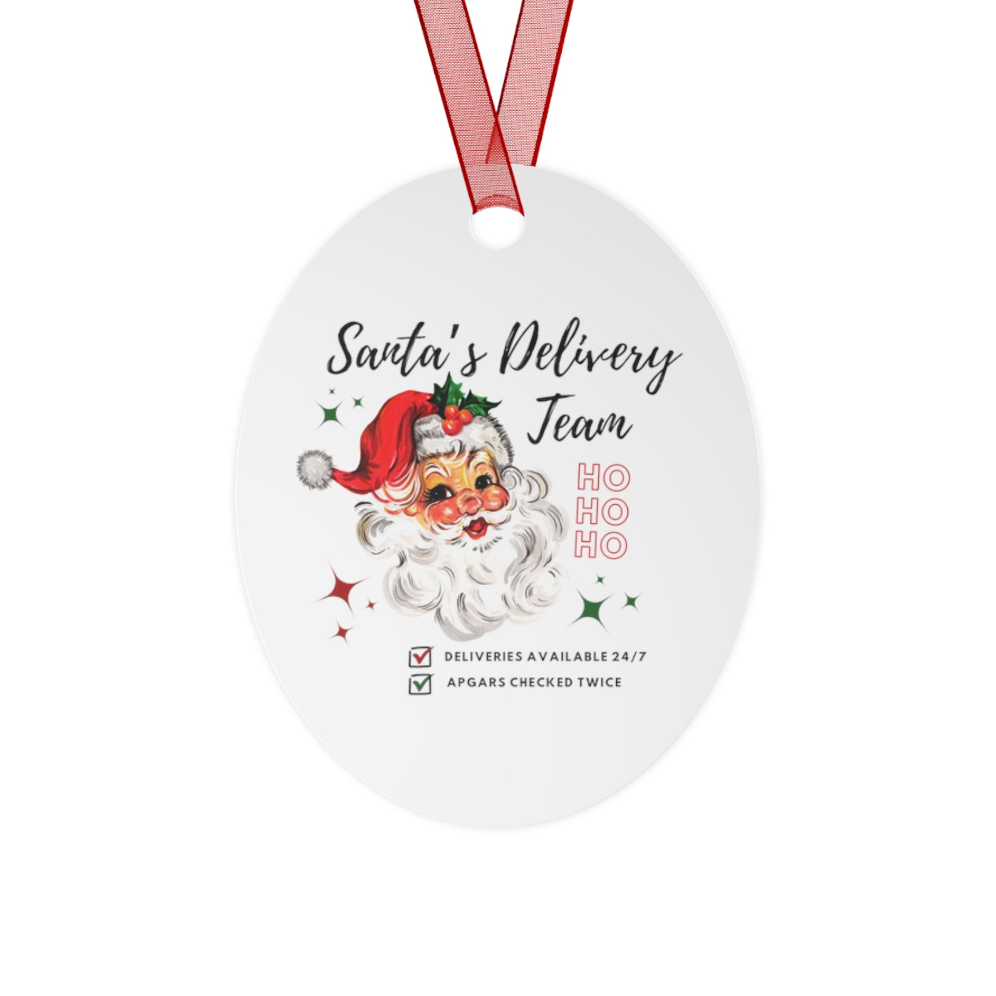 Santa's Delivery Team Ornament