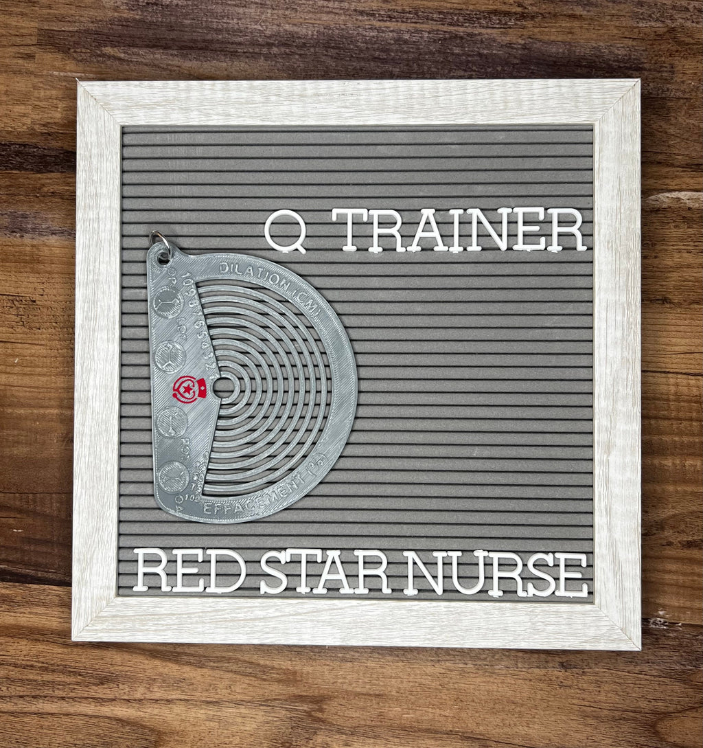 Cervical Exam Tool, dilation, effacement, presentation. Q Trainer