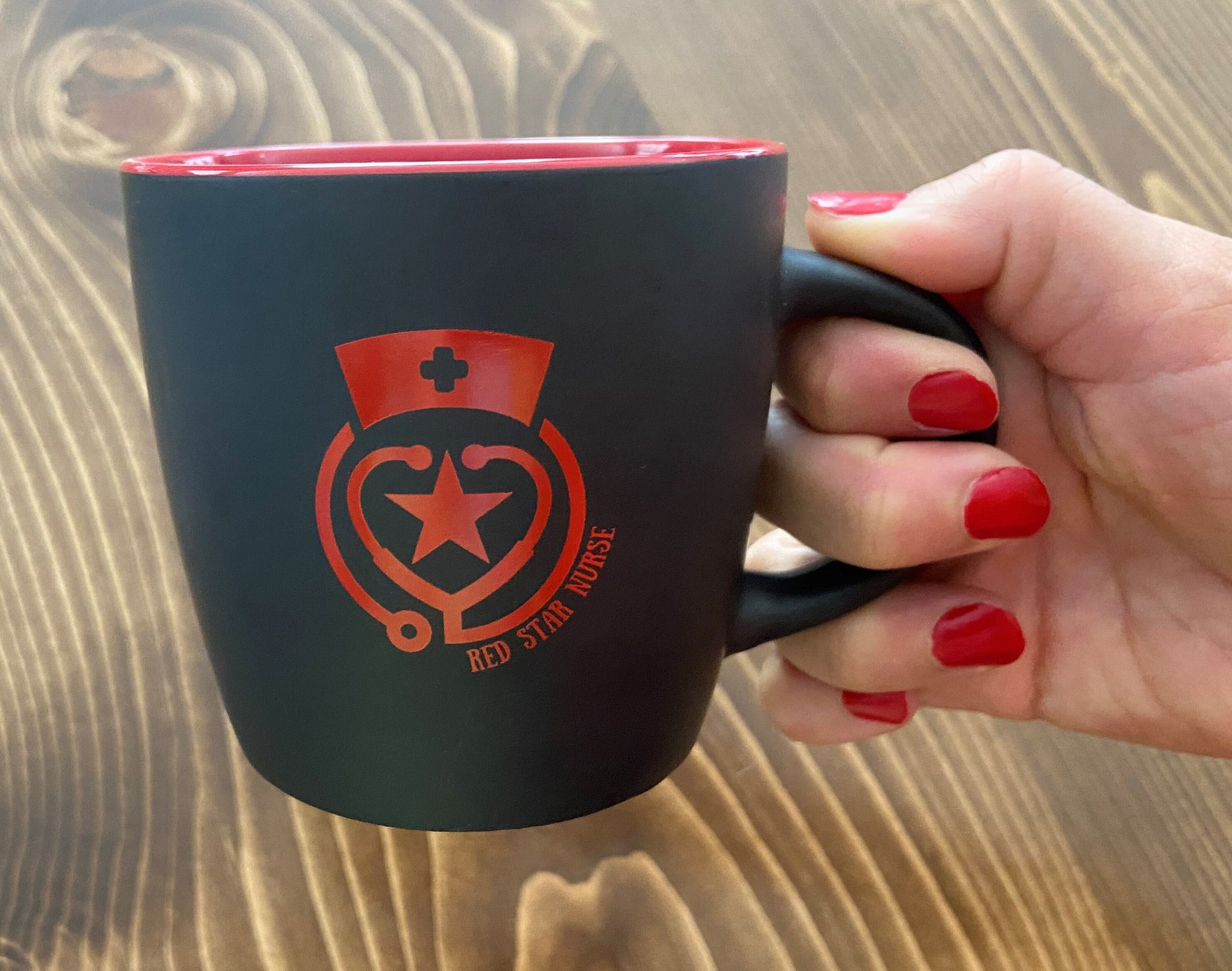 Red Star Nurse mug
